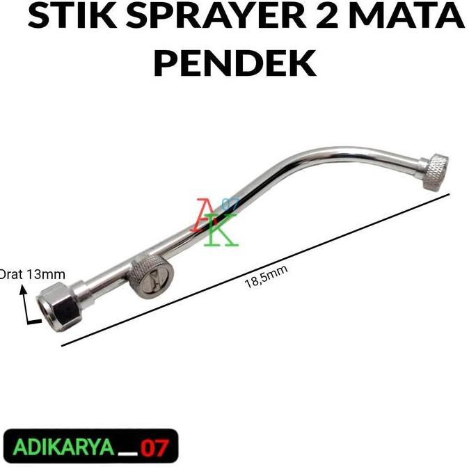 (PE) Stik sprayer mata 2 kabut elektrik stik sprayer nozzle stik semprotan hama tu26 panjang