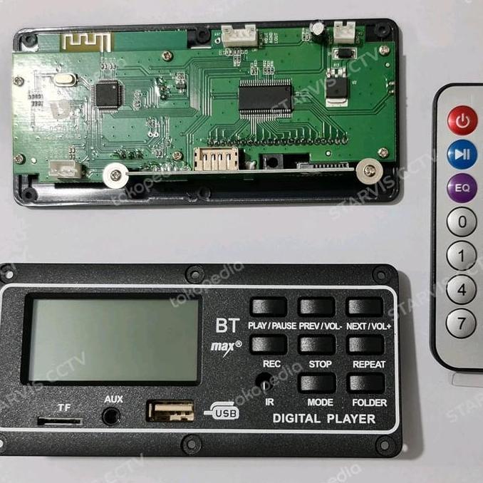 KUSUMORO kit mp3 bluetooth max lcd display pcb besar 12v