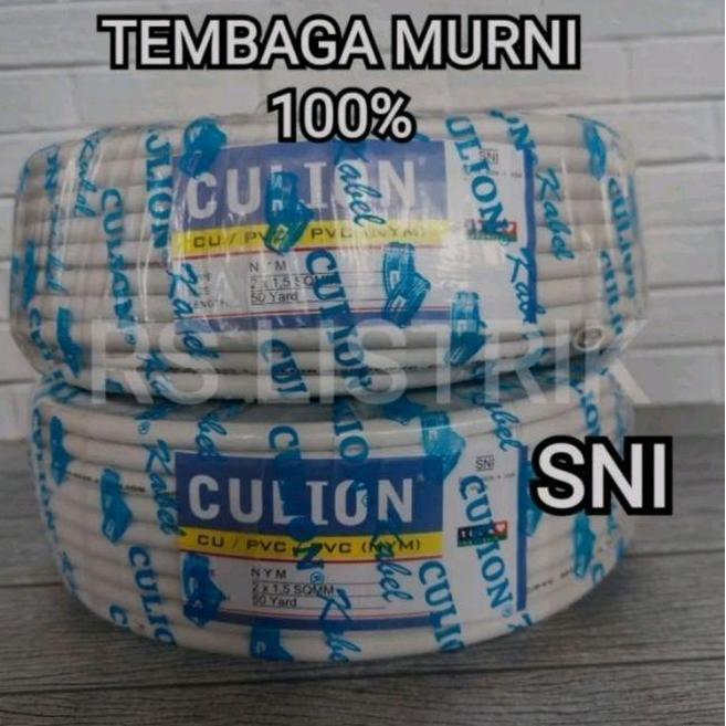 Promo Culion Kabel Tembaga Nym 2X1,5. Cod