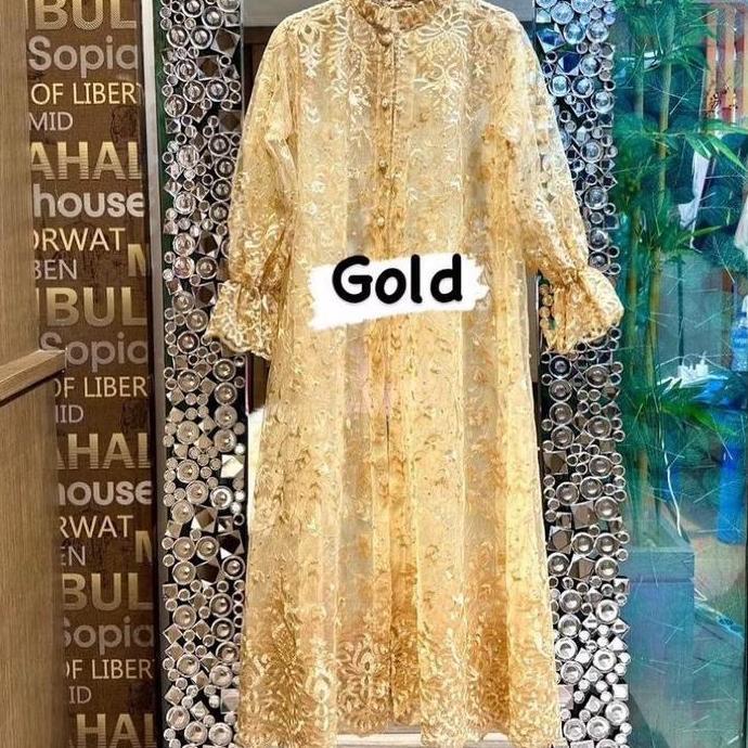 Hilary Outer Brokat / Outer Tile / Cardigan Lebaran 2025 / Raya Collection Outer Brukat Motif Muslim