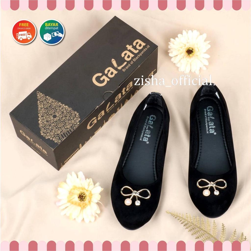 Blackpanda Flat Shoes / Sepatu Black Panda / Sepatu Wanita / Black Panda Vika Black