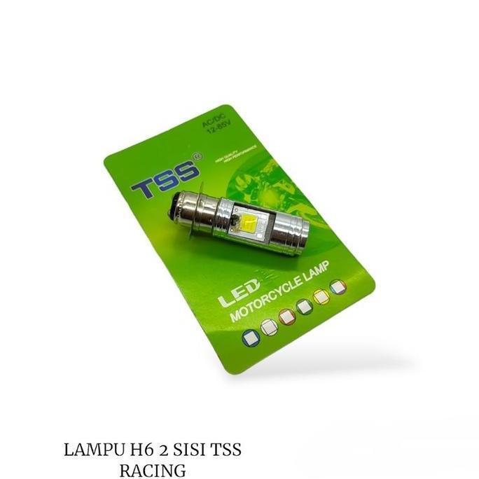 Tss Racing Lampu Bohlam Depan Led 2 Sisi H6 Ac / Dc Motor Bebek Dan Matic - Agv Gsv Racing