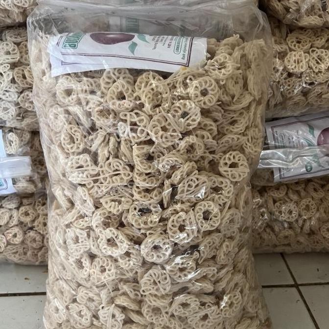 Kerupuk mawar putih mentah 1ball (5kg)/kerupuk seblak viral rafael