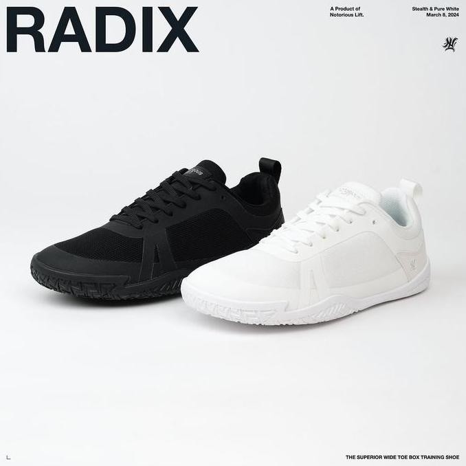 Notorious Lift Radix Wide Toe Box Barefoot Shoes Sepatu Deadlift Shoe