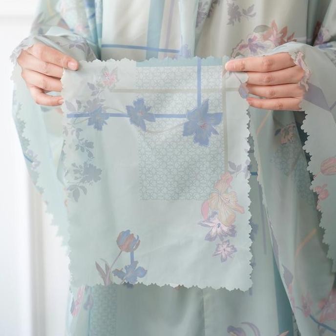 Mukena Emily Motif Bunga Travelling Mini Pouch Maia By Hasya