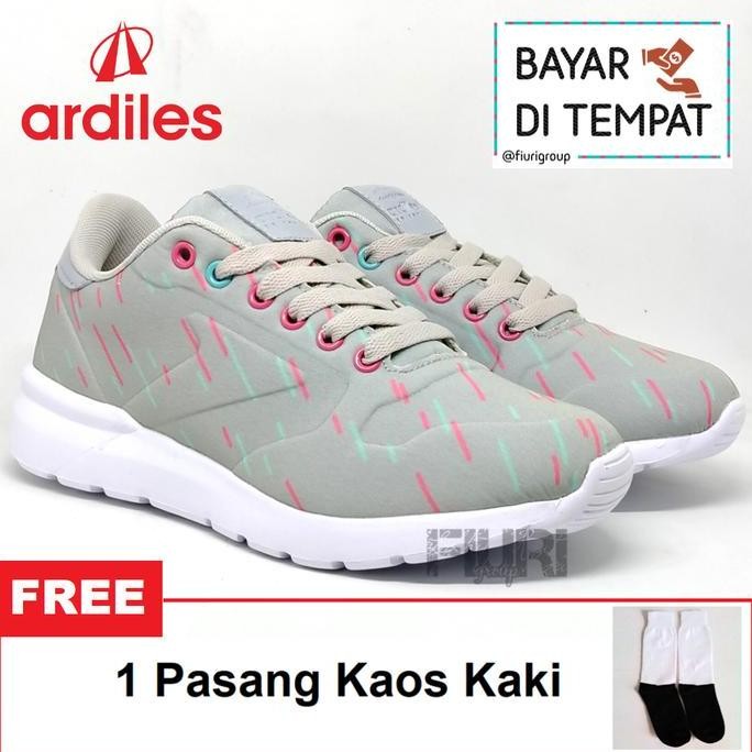 Ardiles Jolene 37-40 Abu Abu Sepatu Olahraga Sport Running Wanita