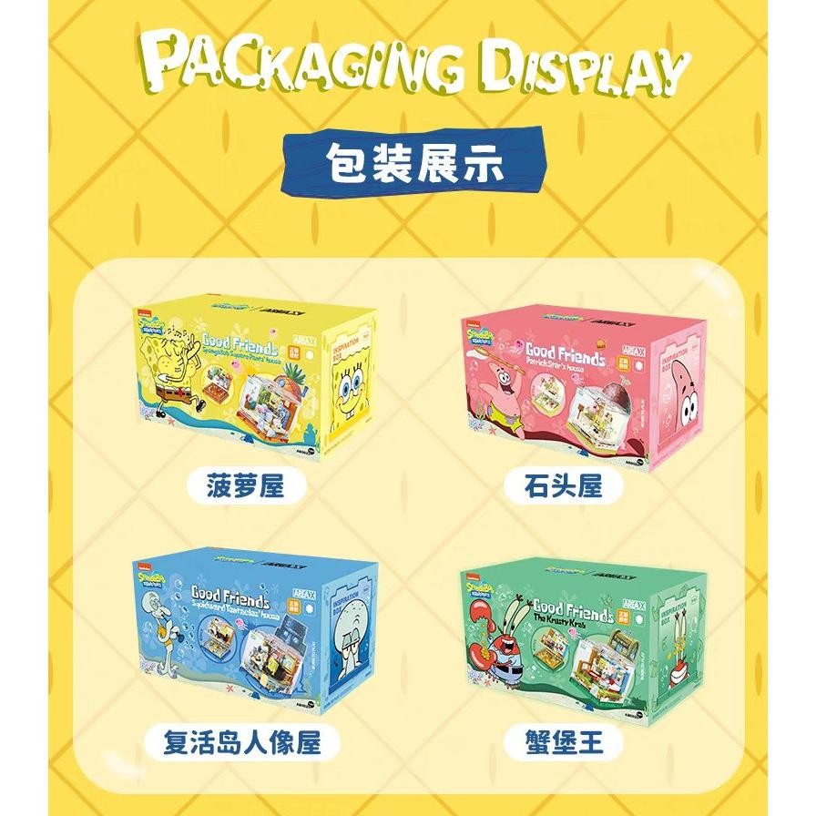 MOGADA - Area-X SpongeBob Good Friends House Brick Balok Susun