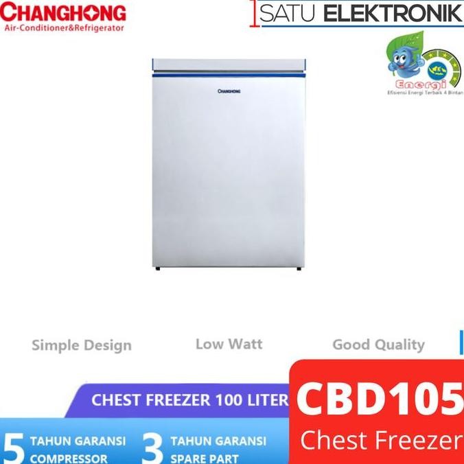 Promo CHANGHONG CBD105 Chest Freezer 100 liter COD