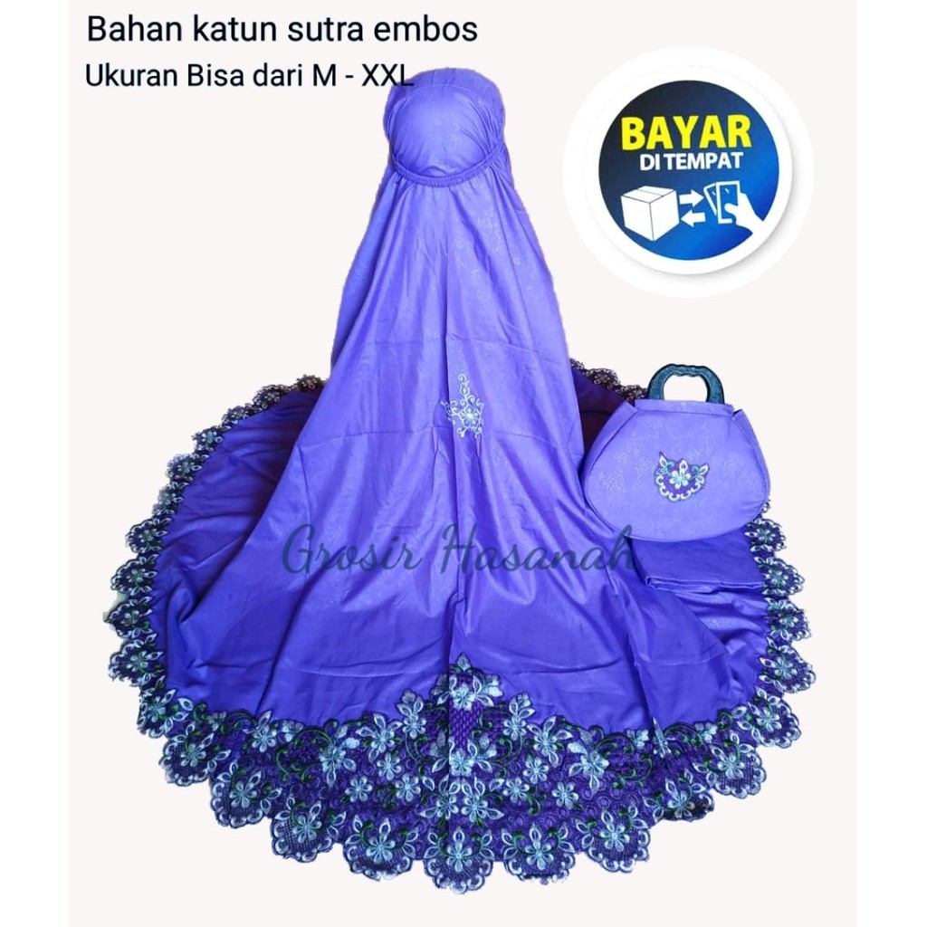 albykid / New Stelan Mukena Mama Dedeh / Stelan Mukena Dewasa 2020 / Stelan Mukena Bordir Muslimah /