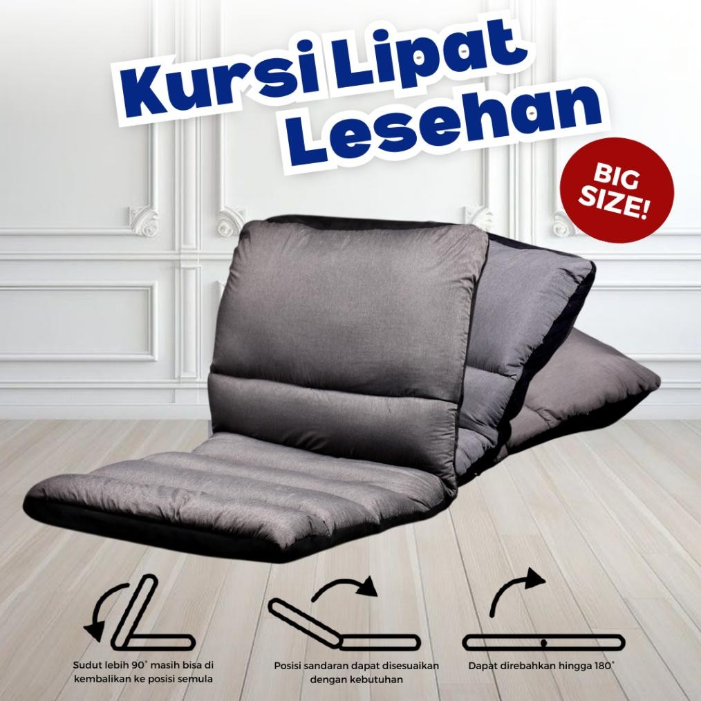 PROMO Kursi Sandaran Lesehan Lipat Dewasa | Sofa Lantai Tatami |Sofa Lipat Sofa Santai| Kursi Pengaj