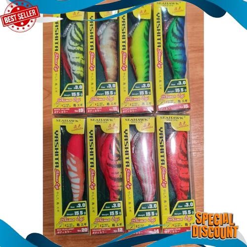 Terlaris Lure SEAHAWK SQUID JIG YASHITA SHIMA EGI