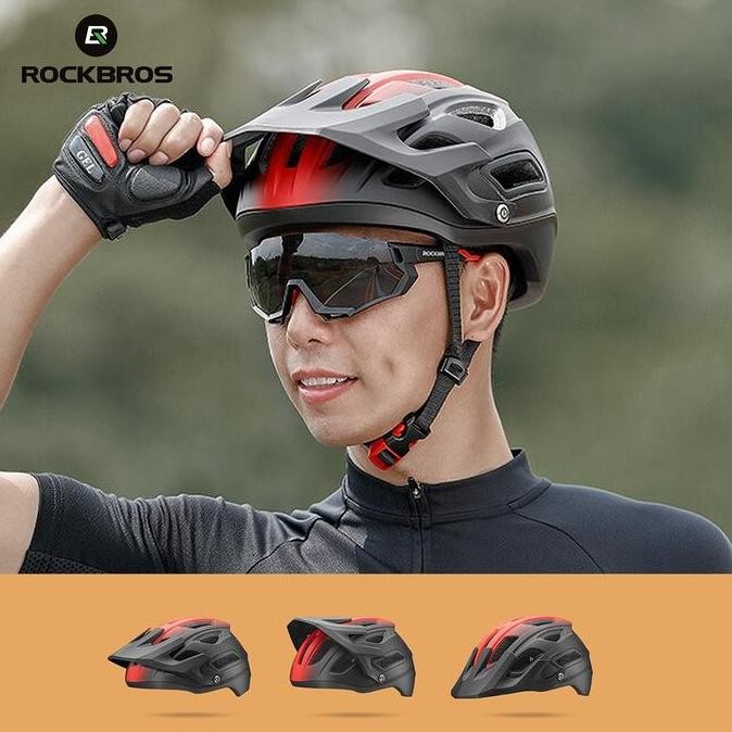 ROCKBROS HC-65 Bike Ultralight Helmet - Helm Sepeda - GRAY WHITE