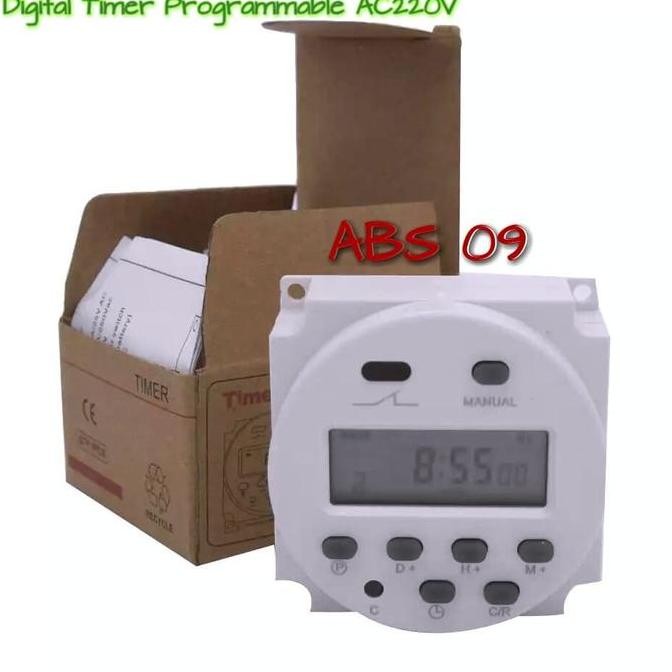 Timer Digital saklar otomatis alat on off lampu listrik AC220v AC 220v