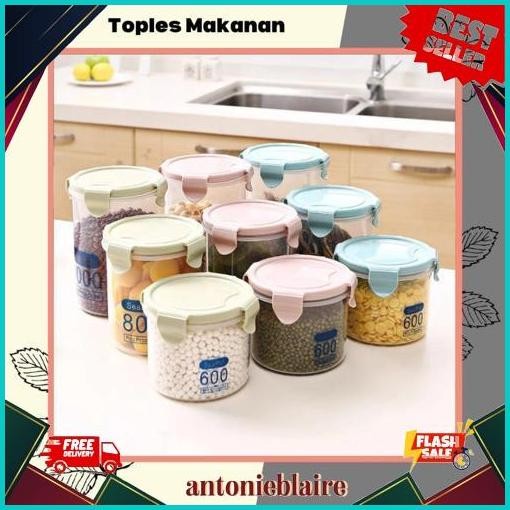 GROSIR Toples Plastik Bening Toples Makanan Toples Kedap Udara Toples Plastik Tebal Serbaguna
