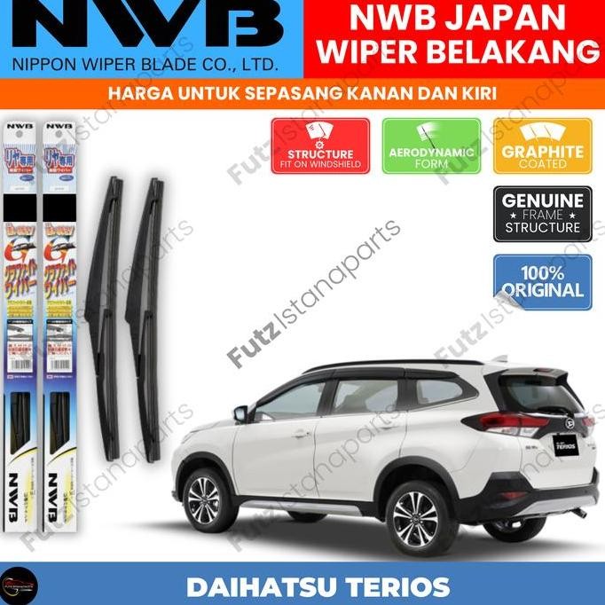 Premium Wiper Belakang Daihatsu Terios Original Merk NWB Japan Promo