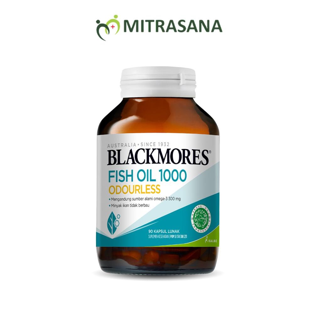 Blackmores Odourless Fish Oil 1000 90 Kapsul Original
