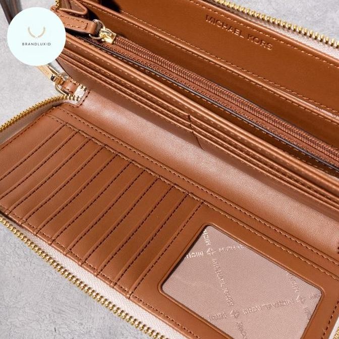 Michael Kors Jet Set Travel Large Continental Wristlet Monogram