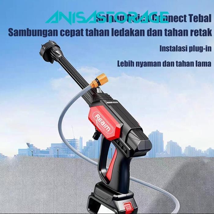 As23 Reaim 788V Alat Cuci Mobil 150Bar Jet Cleaner Mesin Cuci Mobil Isi Ulang Pistol Air Listrik Mes
