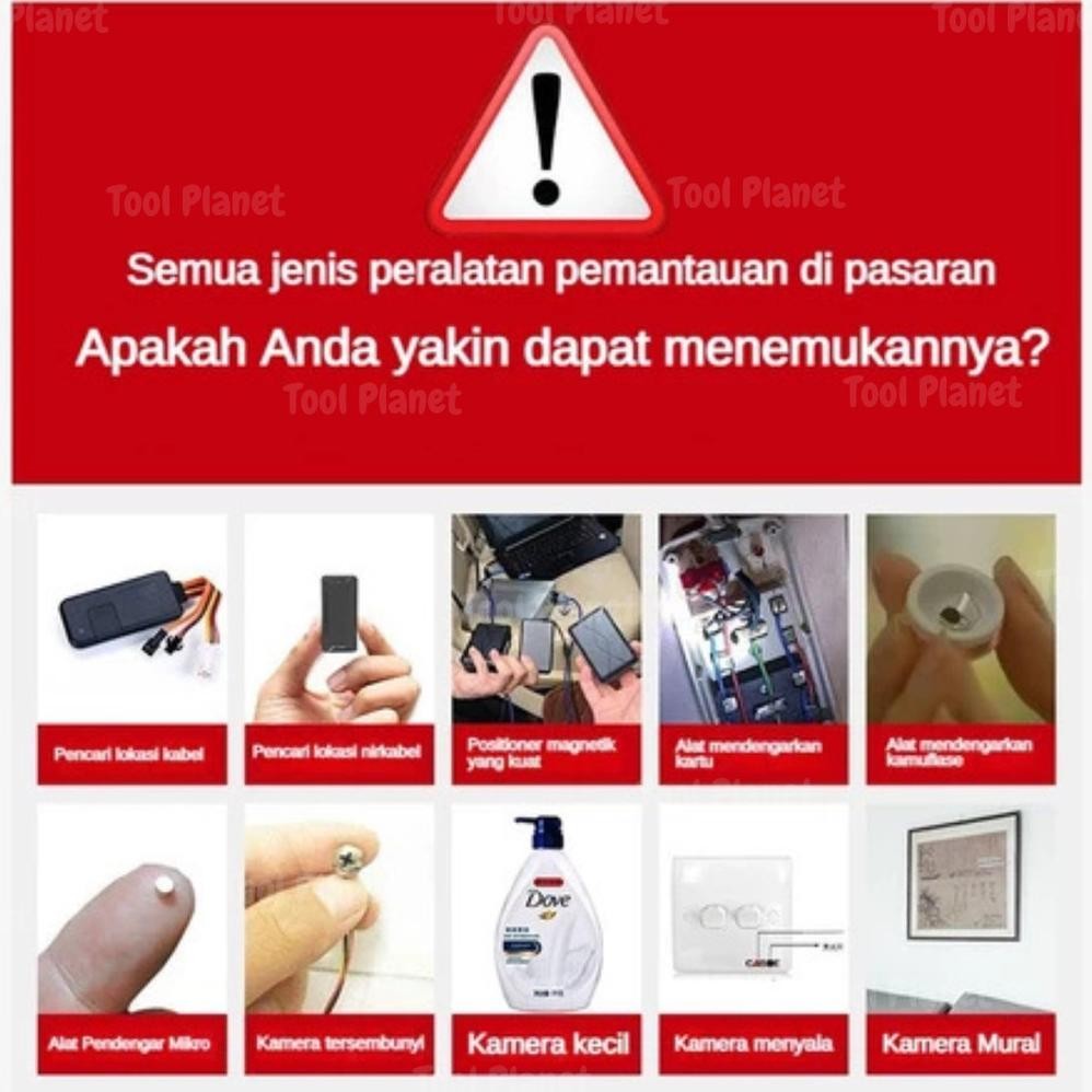 Tool PlanetGaransi 1 TahunK18 Car GPS Signal Detector GPS K18 RF Detector Signal Anti Spy Fly TP det