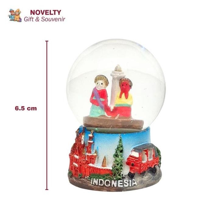 Souvenir snow globe snow ball Jakarta oleh oleh negara Indonesia AME