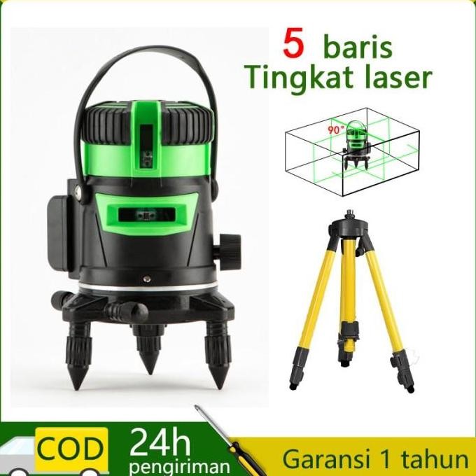 Promo Laser level Professional Self Leveling Projector Green Laser 5 Line COD