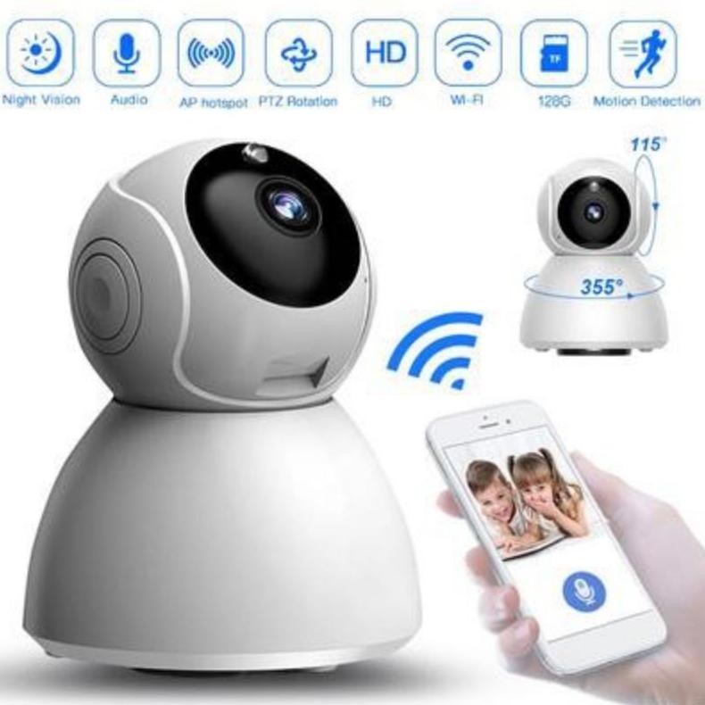 CCTV V380 Ip Cam Camera Mini 2MP HD 1080P Cctv Wireless Snowman Kamera Pengintai Portable kamera cct