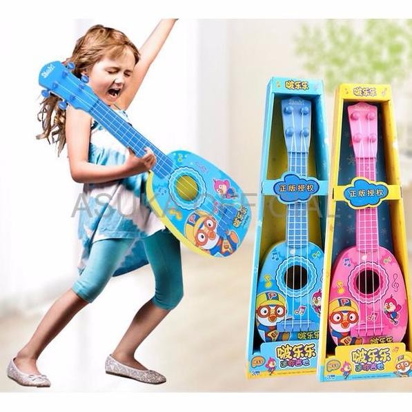 MAINAN EDUKASI MAINAN ANAK CAROLTOYS Pororo Gitar Kecil 35cm Alat Mus
