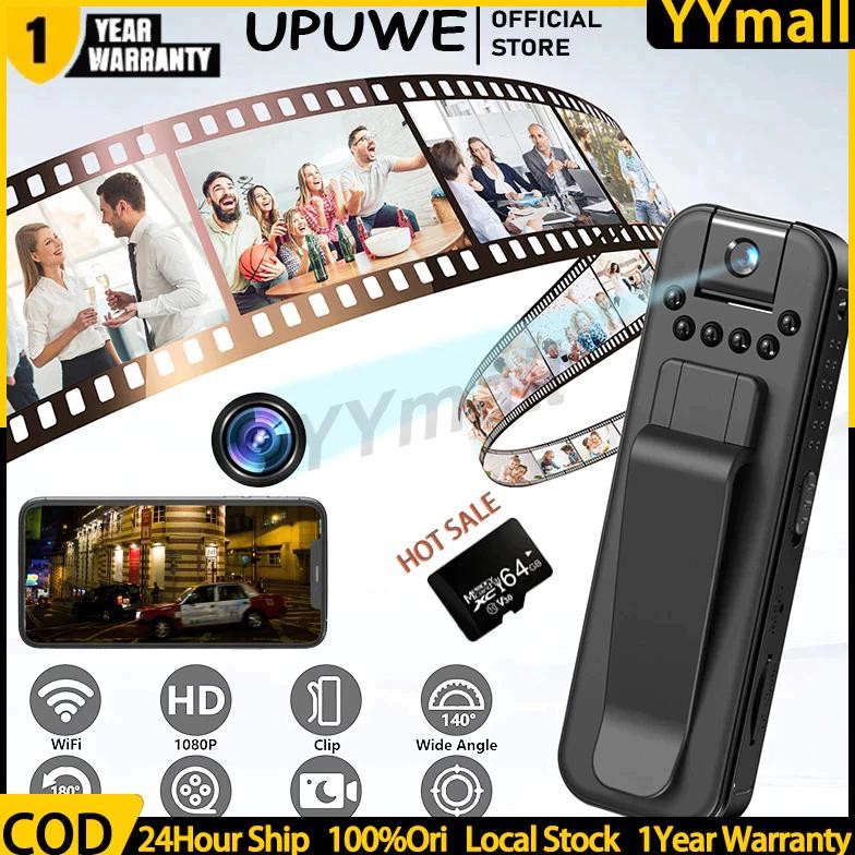 L7 Camera Mini WIFI Kamera CCTV HD 1080P 180 Mini WIFI Camcorder Body Cam wifi untuk Polisi Dash Cam