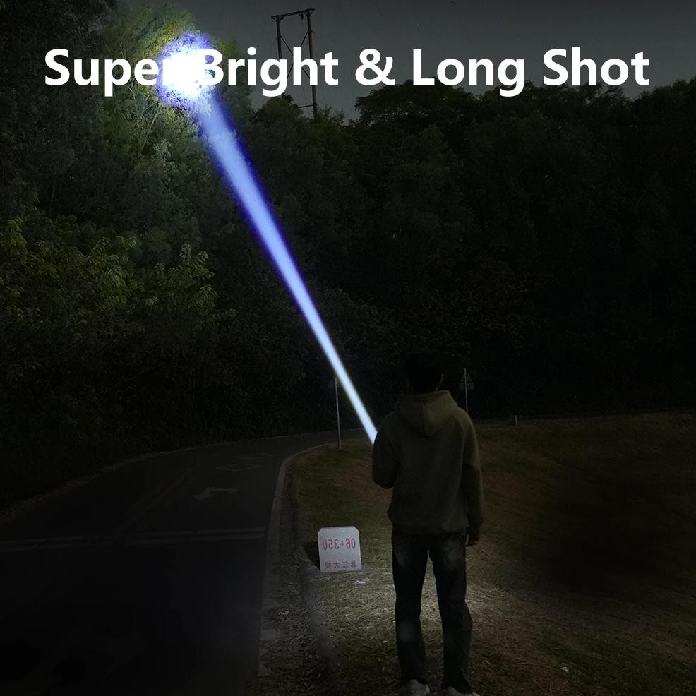 Senter Smiling Shark SD7163 SmilingShark SD 7163 M60 Type-C Rechargeable Waterproof Zoom Senter