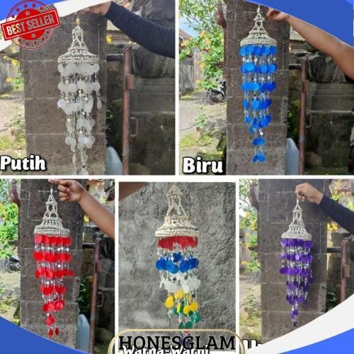 Gercep Lonceng Angin Kerang - Wind Chime - Kerang Gantungan - Kerang Kap Lampu - Kerang Dekorasi - K