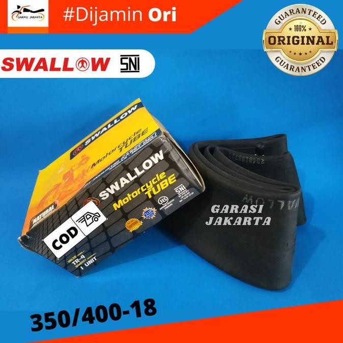 BAN DALAM MOTOR SWALLOW UKURAN 350/400-18 350/400 RING 18