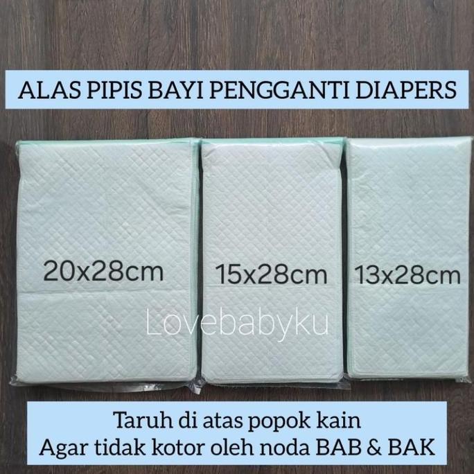 UNDERPAD BABY PAS SEUKURAN POPOK isi 20 INSERT POPOK UNDERPAD BAYI BARU LAHIR PERLAK BAYI SEKALI PAK