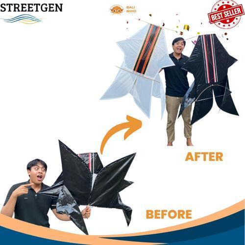 Termurah Layangan Bebean 1.2 meter x 85 cm - Layangan Bebean Knockdown - Layangan Bali - Layangan Pl