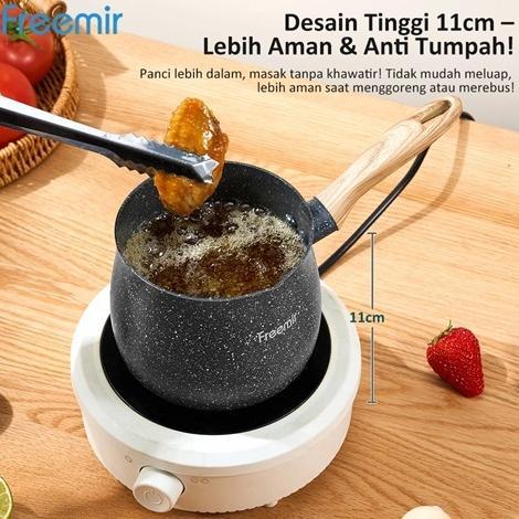 Freemir Panci Susu Mini Milk Pot Gemoy Kopi Susu Granit Panci Anti Lengket Rebus Mie Serbaguna Alat 