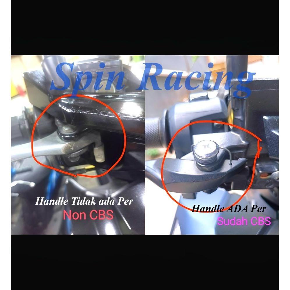 Paket 3in1 Handgrip Sisik + Jalu Stang Cnc + Handle Stelan Cnc Mio Vario Beat RK King Vixion Aerox P