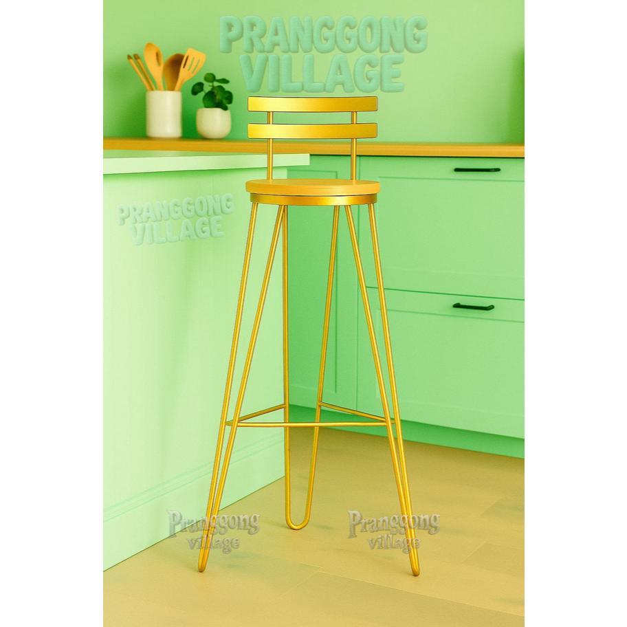 Jg-56 100% Ori Tinggi 1 Meter / Tb70 Bangku Cafe / Bangku Bar Besi Kayu / Tinggi 70Cm Kursi Cafe, Ku