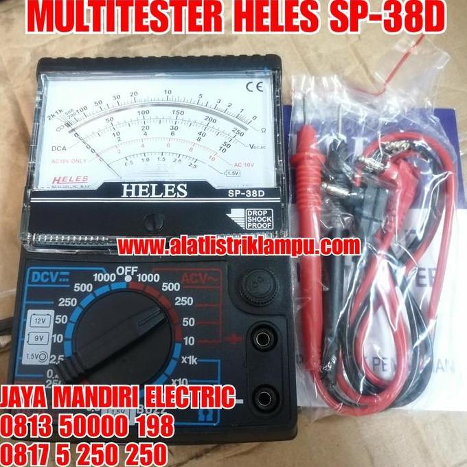 BEBAS ONGKIR - Multitester Analog HELES SP-38D MULTI TESTER with Buzzer ORIGINAL