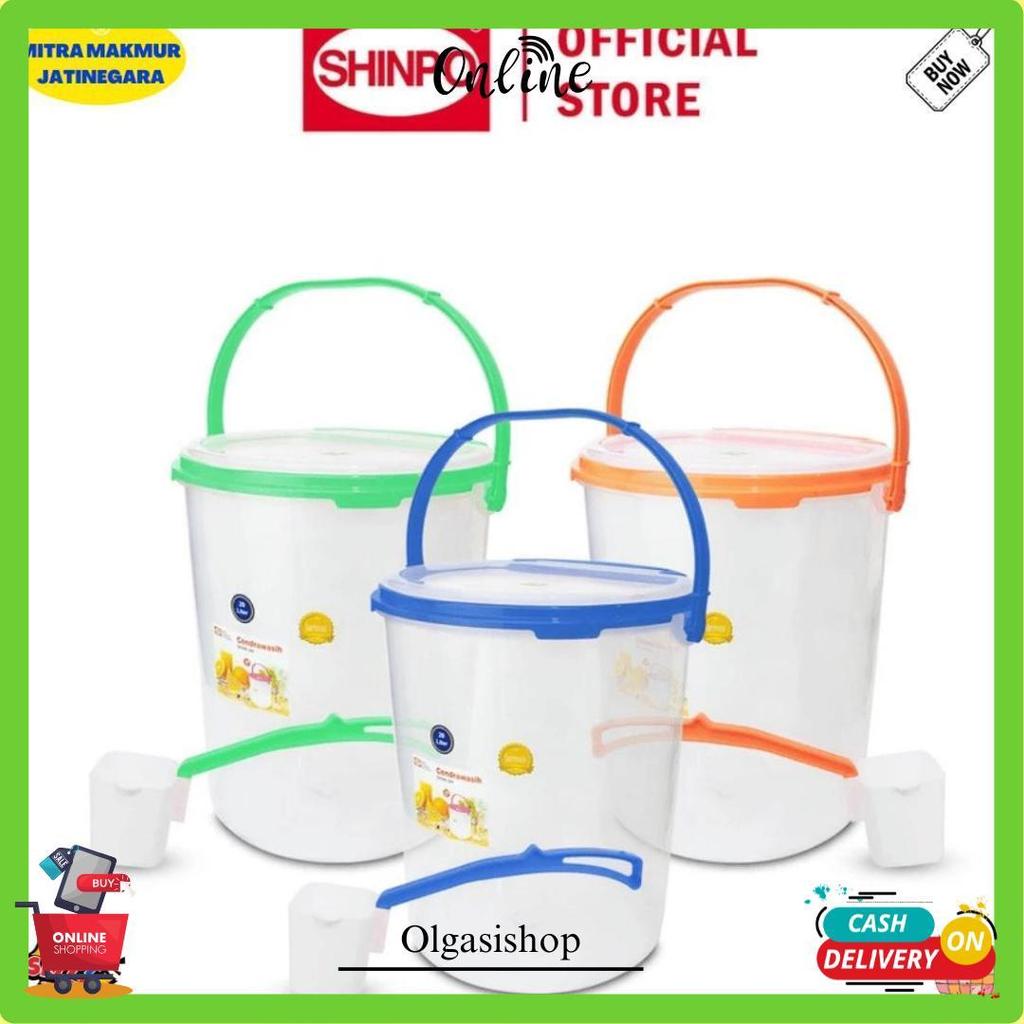 Shinpo - Toples Gayung 20 Liter Toples Es Buah Toples Es Kelapa Akuarium Es Toples Plastik Termurah 