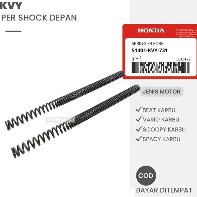 CR - (KVY) PER SHOCK DEPAN BEAT KARBU, VARIO KARBU, SCOOPY KARBU, SPACY KARBU/ SHOK/ SKOK/ PER DEPAN