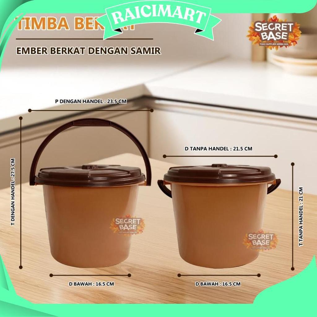Timba Berkat - Bonus Samir / Bakul Nasi / Ember Tong Bak / Baskom Plastik /Berkat Hajatan Unik Grati