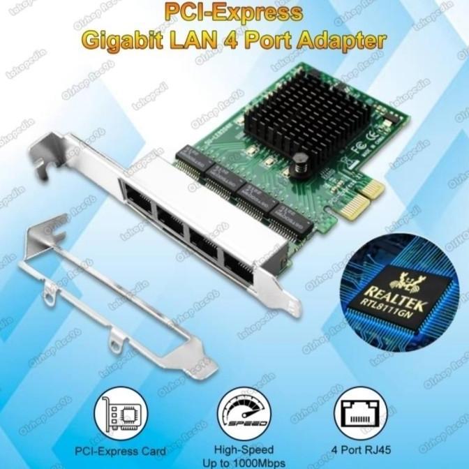 NEW PCI LAN Card gigabit Port 4Lan / 2Lan New