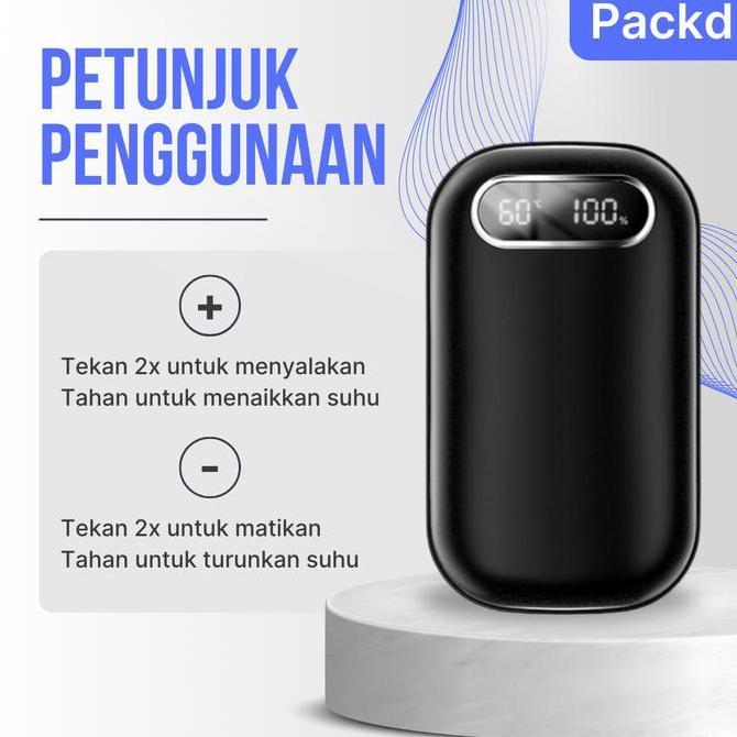 DF287>> Penghangat Tangan Travel Elektrik / Rechargable Portable Hand Warmer / Handwarmer portable