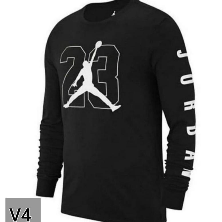 KAOS BAJU LENGAN PANJANG JORDAN SERIES / PRIA WANITA / COMBED 30S / COD