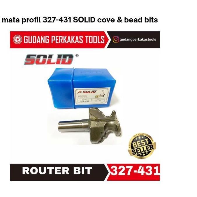 JOANNE- Mata Profil Kayu 327-431 Solid Cove Bead Bits Bit Mata Router Mata Profil 327-421