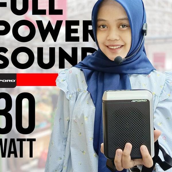 Speaker Pinggang Wireless Mic Headset Multifungsi Bluetooth Aporo T18