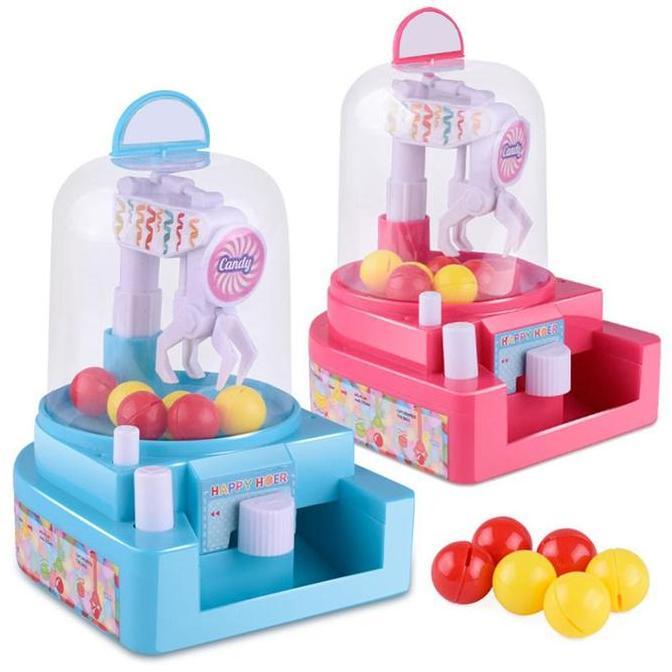 Mesin Capit Bola Mainan Mini Ball Catcher Candy Machine Jepit Permen