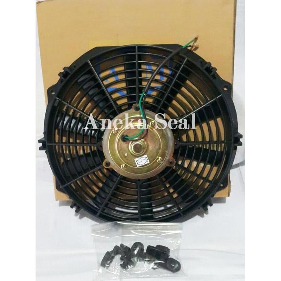 Extra Fan 12" Inch 12V (Tiup) Ac Mobil Kipas Baco Ekstra Universal Terbaik