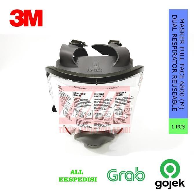 3M Masker Full Face Dual Respirator 6800