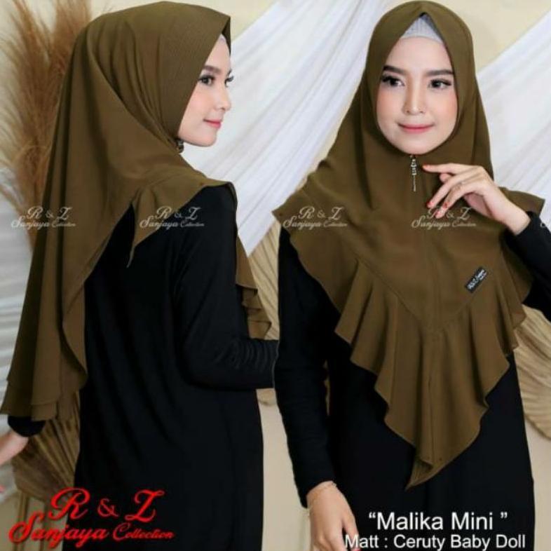 KHIMAR MALIKA CERUTY 2 LAYER ORIGINAL R&Z SANJAYA COLLECTION TERLARIS