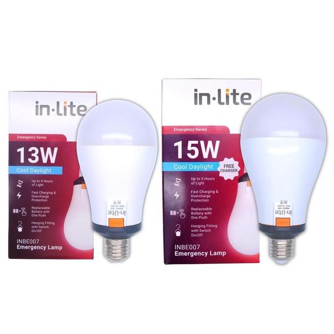 Bohlam Emergency INLITE 15W Lampu Emergency IN LITE 15 Watt
